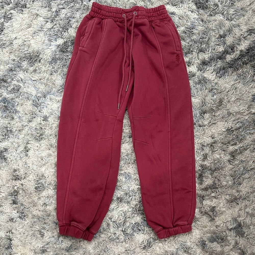 Freepeople Movement Sprint to the Finish Pants in maroon